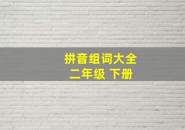 拼音组词大全 二年级 下册